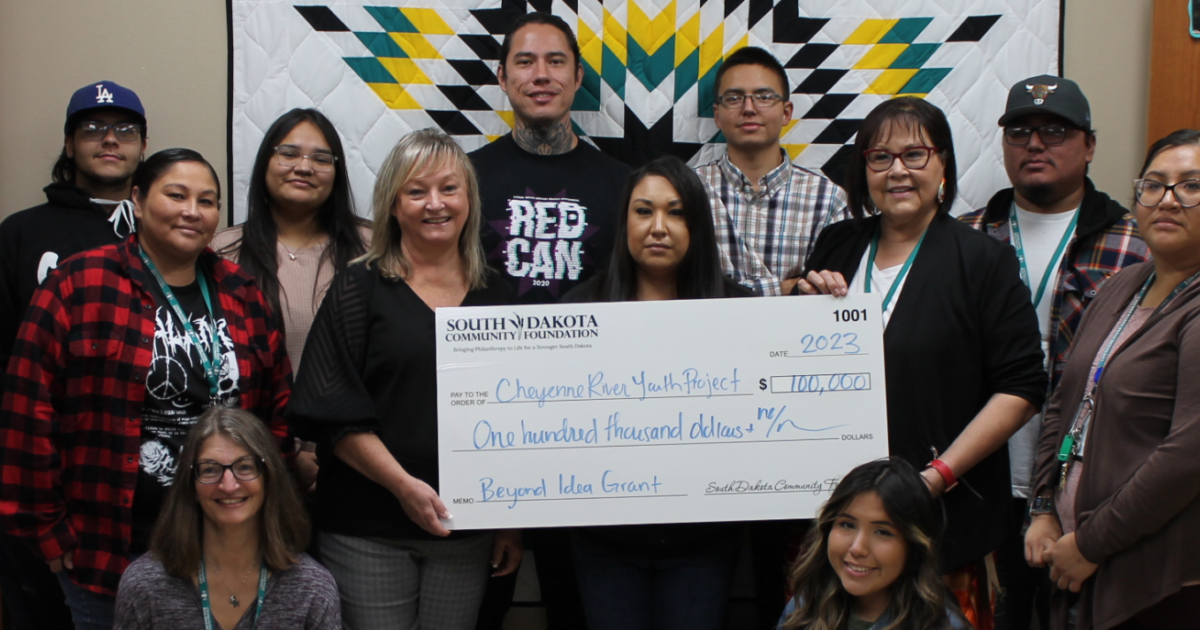 100,000 Presented to Cheyenne… South Dakota Community Foundation