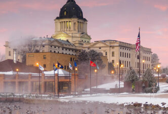 Your Planned Giving Partner: South Dakota Capitol building in the winter