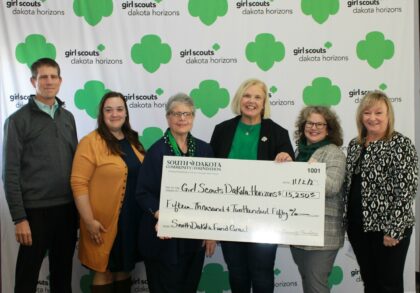 Girl Scouts Dakota Horizons Check Presentation