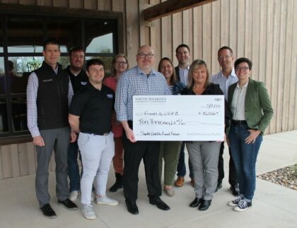 Friends of SDPB check presentation photo